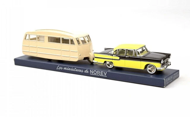 Simca Vedette Chambord & Caravane Hénon 1958 1:43 Norev (Gebraucht) in