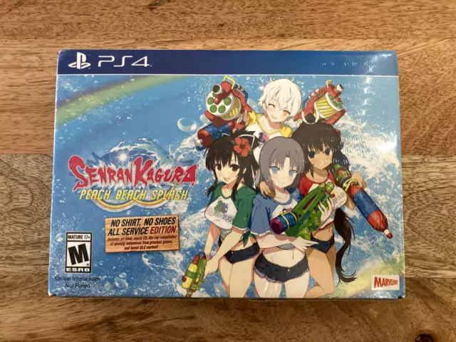 Xseed Senran Kagura Peach Beach Splash - No Shirt, No Shoes, All Service  Edition - Playstation 4 Console_Video_Games 