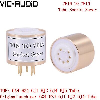 1PC 7PIN Tube Socket Saver For 6X4 6Z4 6J1 6J2 6J4 Vacuum Tube Socket Test HIFI