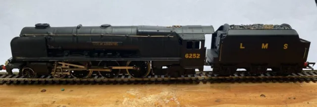 Hornby Dublo LMS 4-6-2 City of Leicester LMS Black RN 6252 Repainted