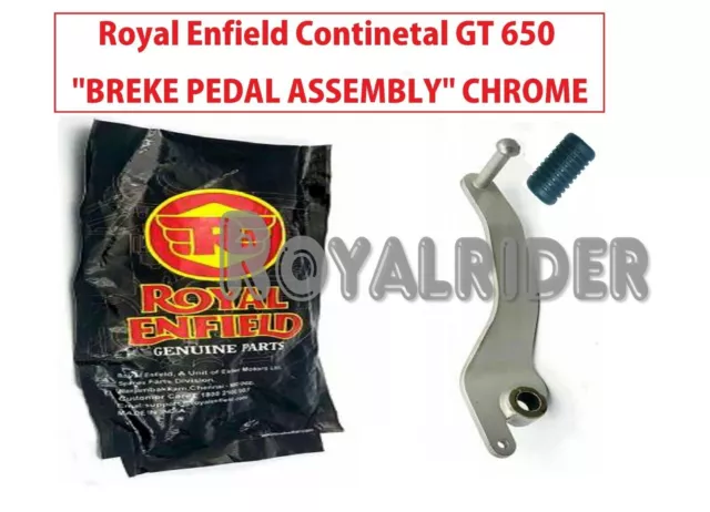 Pour Royal Enfield Continental GT 650 "Ensemble de pédale de frein" Chrome