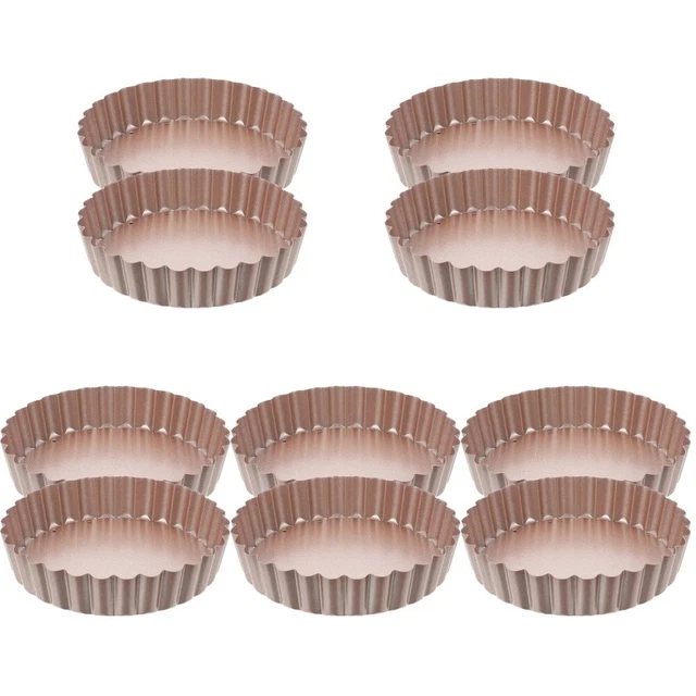 10 pz padella antiaderente quiche multiuso acciaio al carbone padella antiaderente