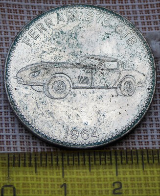 2,5 cm Ferrari & Arrighetti Medaglia Sant Andrea in Metallo nichelato e Resina Confezione da 10 Pezzi 