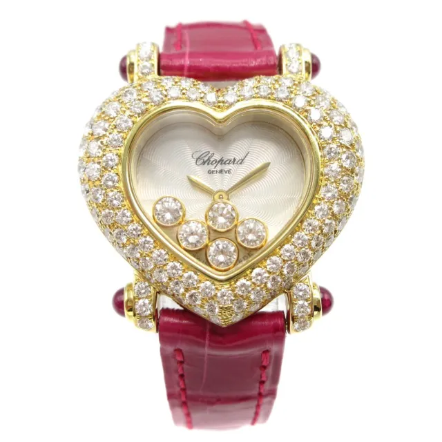 Chopard Happy Diamonds Ref.20/6602-21 55** Ladies Quartz Watch K18 Diamond 47156