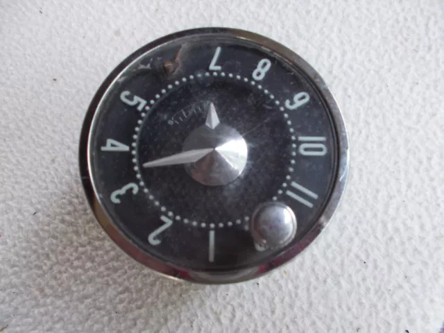 55 1955 Chevy Bel Air Dash Clock New Haven For Parts Or Restoration 210 150 VTG 55 1955 Chevy Bel Air Dash Clock New Haven For Parts Or Restoration 210 150 VTG
