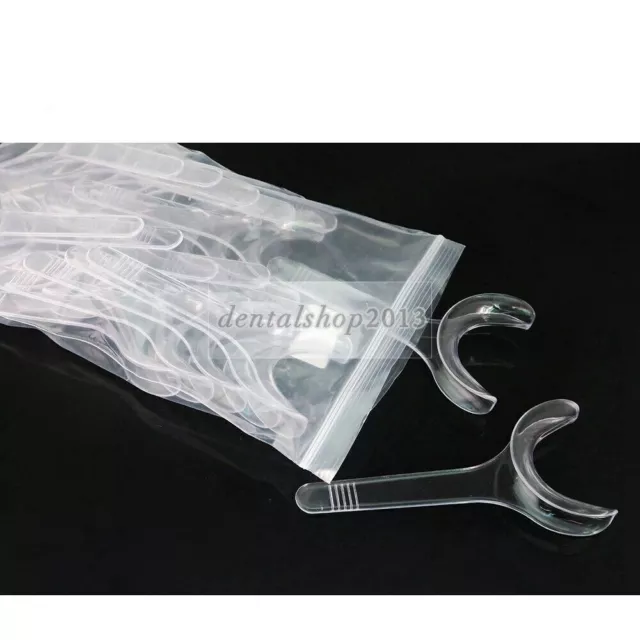 20pc Clear Dental T Type Small Intraoral Cheek Lip Retractor Mouth Opener