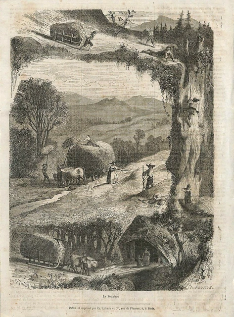 Carte Postale Ancienne CPA 31 Aspet - La Fenaison (Agriculture) - Début 1900
