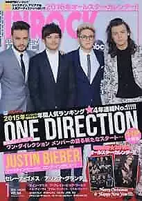 Used INROCK Jan 2016 1 Music Magazine Justin Bieber One Direction form JP