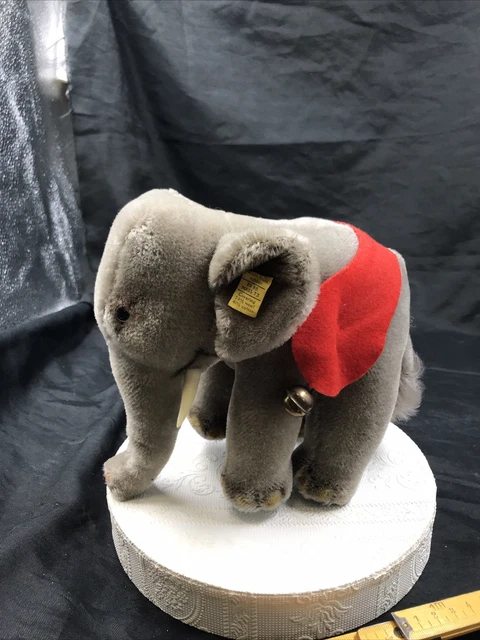 STEIFF ANIMAL COLLECTOR en Tissu 0500,07 Éléphant 7 X 11 CM Très Bon