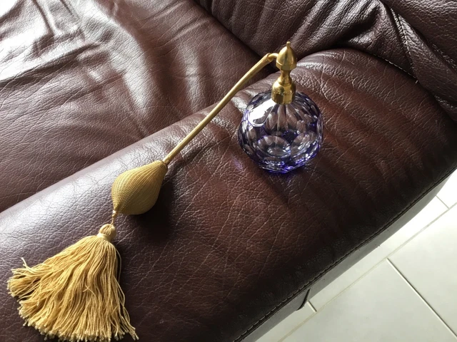 Ancien Vaporisateur / Flacon Parfum En Cristal  Signe - Marcel Franck