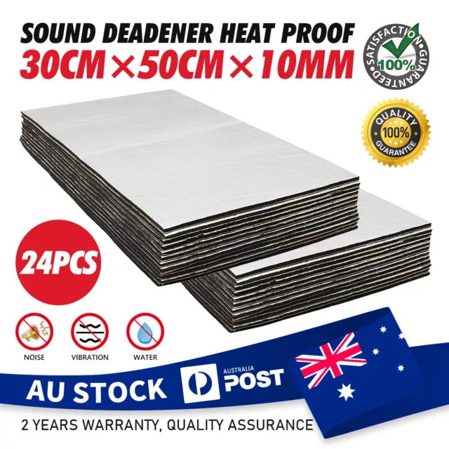 12/24×Car Heat Insulation Shield Noise Deadening Sound Proofing Deadener 50x30CM