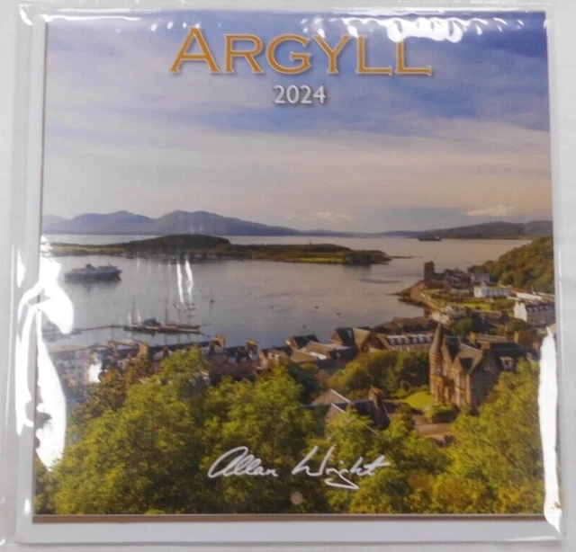 ALLAN WRIGHT ARGYLL Calendar 2024. Scenic Scotland Scottish Christmas