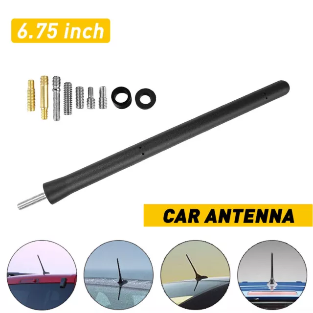 Car Aerial Bee Sting Mast Antenna Black Ariel Arial Radio Stubby Roof Screw Part