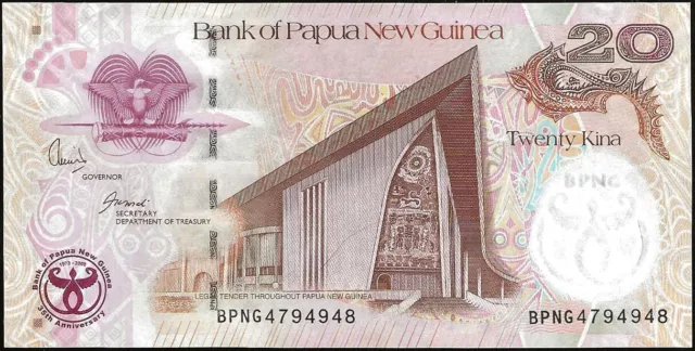 Papua New Guinea - bank note Of 20 Kina 2008 New! P#36