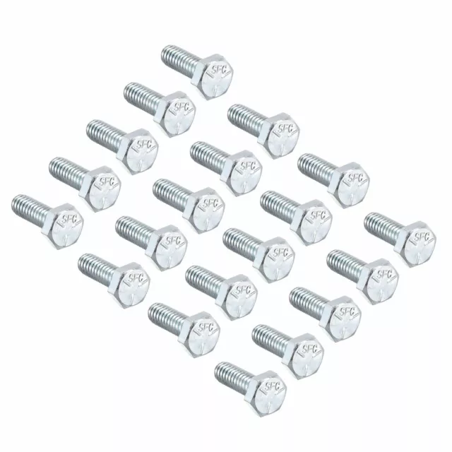 1/4-20*3/4 Vis à tête hexa boulon fix acie carbone classe 5 UNC 20pcs