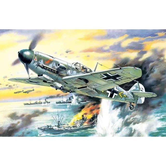 Icm Icm48104 ICM 48104 Messerschmitt Bf 109F-4/B WWII German Fighter-Bomber 1/48