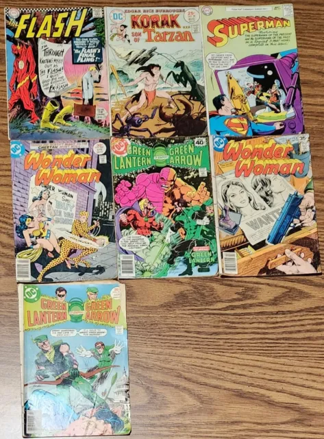 1960s-1970s vintage DC comic books lot of 7 from 1966-1978 - wide variety