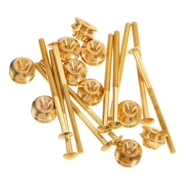 10 Sets Brass Screws & Nuts For Teapot Knob Replacement – Antique Copper Hardware For Repairs & Household Use