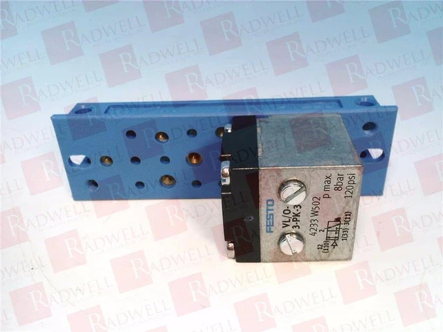 Festo Vl/O-3-Pk-3 / Vlo3Pk3 (Usato Testato Pulito)