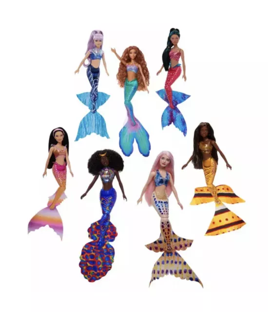 Disney Little Mermaid Live Action Movie Ariel and Sisters Dolls You Choose READ