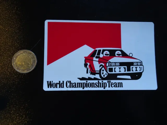 adesivo vintage sticker kleber marlboro world championship team rally rallie ?