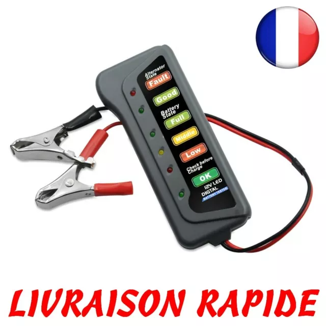 LED Numérique Batterie Alternateur Testeur Niveau Moniteur Voiture Auto Volt