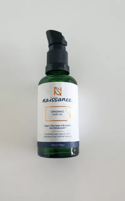 Naissance Organic Hair Oil Bio Haaröl 50 Ml Mit Argan Olèobooster Haarpflege Neu