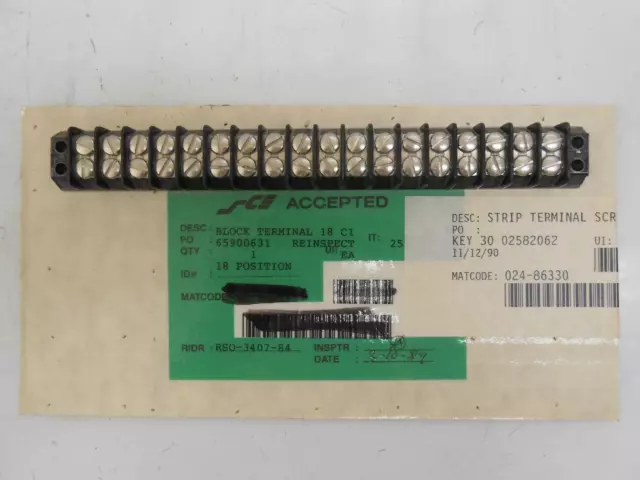 Kulka 670-Gp-18 Terminal Strip 18 Pole Screw Type