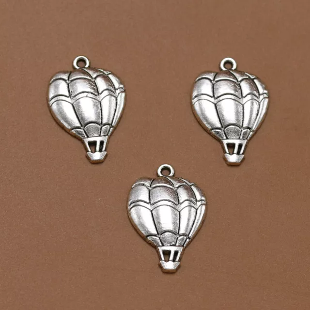 10 Stck. Legierung Heißluftballon Form Anhänger Charms zum Selbermachen Schmuckherstellung Zubehör