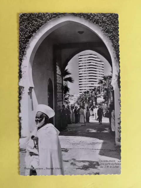 cpsm MAROC MOROCCO Photo Flandrin CASABLANCA Palais du SULTAN Immeuble Liberté