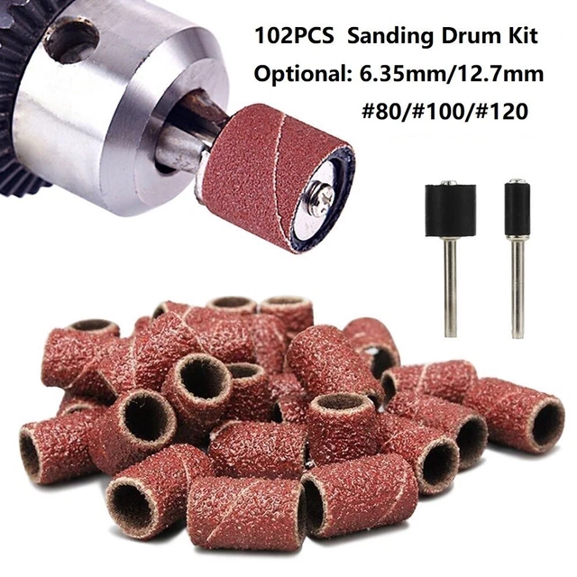 Versátil tambor lijado Carborundum kit 102 PIEZAS. para diferentes aplicaciones