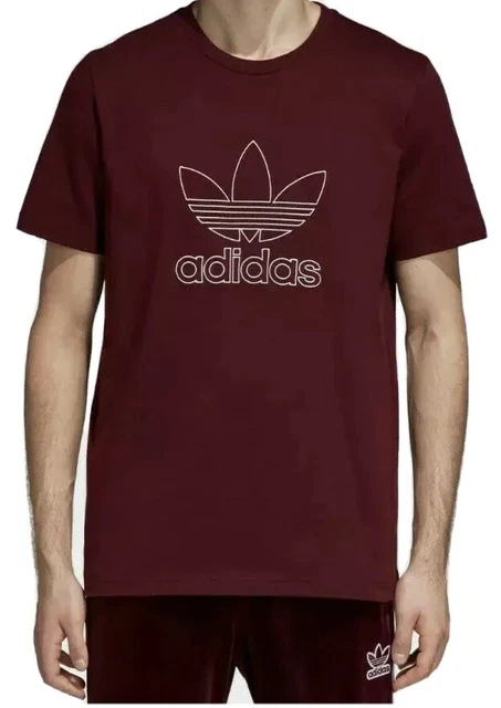 Adidas maglietta uomo marrone outlet