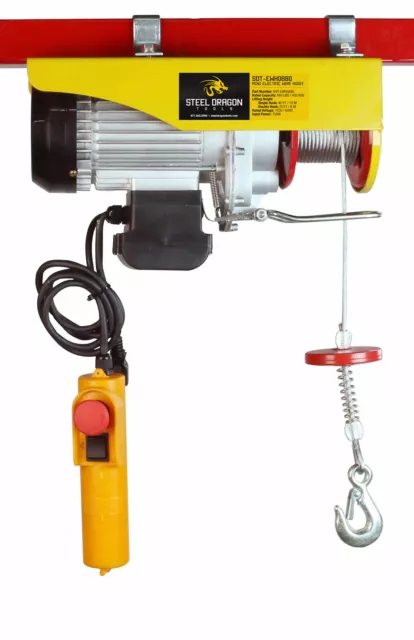 Steel Dragon Tools® 880 LBS Mini Electric Wire Cable Hoist Overhead Crane Lift