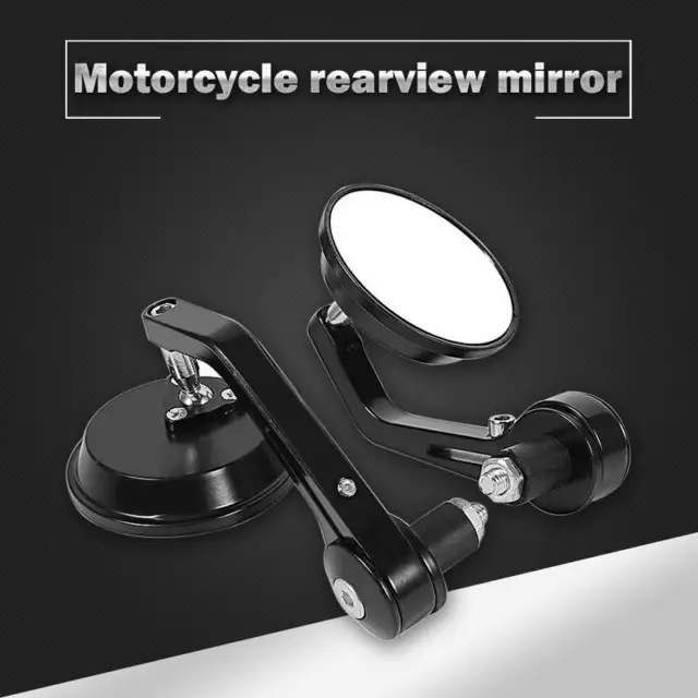 7/8" Moto Rond Rétroviseur Embout De Guidon Barre Fin  Pour Yamaha Pour Honda MS