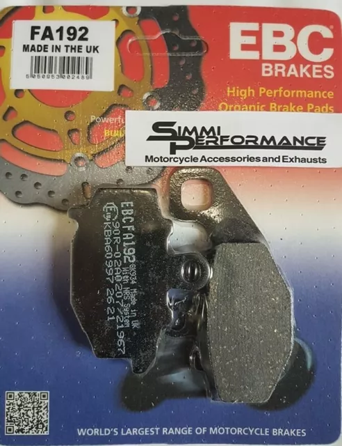 EBC ORGANIC Rear Brake Pads Kawasaki ZX9R 1994 95 96 97 98 99 2000 2001 2002 03