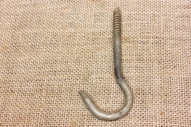 Old Hanging Plant Hook Barn Hanger Wash Line Swing 4 1/4" Vintage Galvanized 2