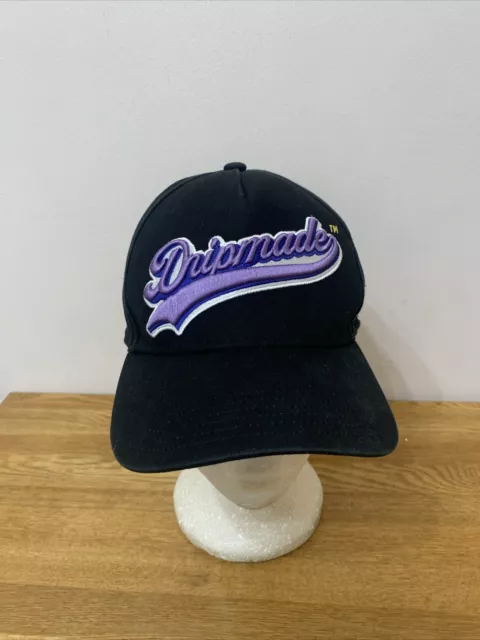 Dripmade men's black baseball cap - one size