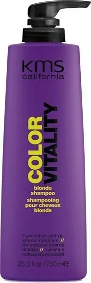 KMS Color Vitality Blonde Shampoo 25oz 750ml PACK OF TWO