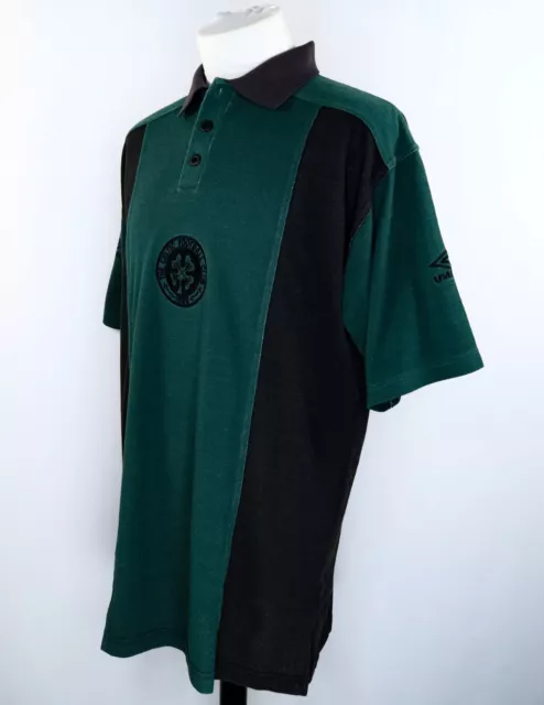 Celtic Fc 90'S Polo Piqué L/Xl Shirt New Bnwt - Maglia Vintage Umbro Nuova Neuf 3