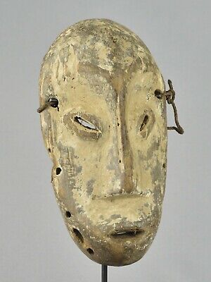 LEGA Wood idimu Mask Bwami Cult Congo Zaire DRC African Tribal Art 1601