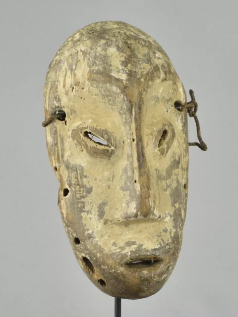 LEGA Wood idimu Mask Bwami Cult Congo Zaire DRC African Tribal Art 1601