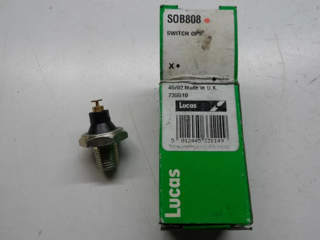 Lucas Oil Pressure Switch - SOB808 Bedford Chevanne/Vauxhall/Saab