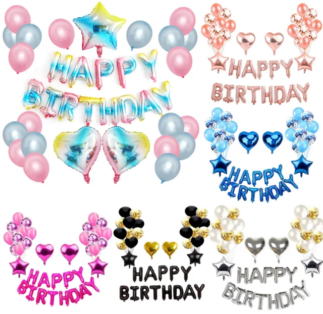 Pretty Birthday Party Decorations Multiple Style Set Supplies for Adult Children 2