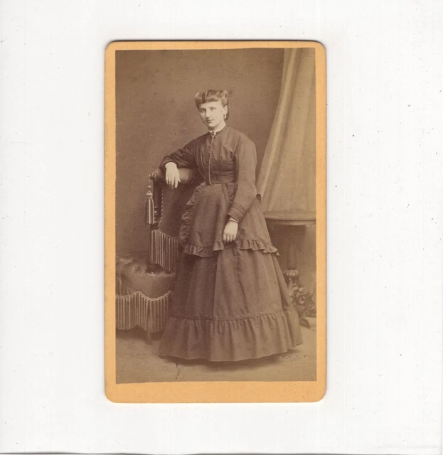 Gebrüder Mohr CDV Foto Feine Dame - Frankfurt Main 1870er