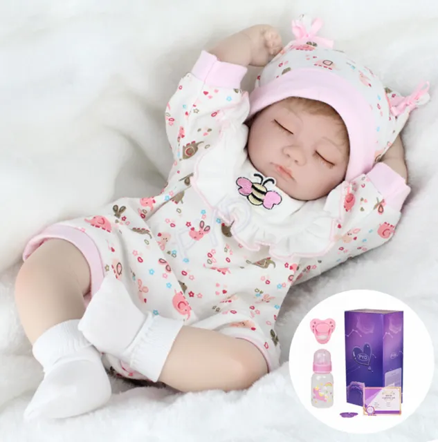 Realistic Handmade Reborn Baby Dolls Vinyl Silicone Newborn Girl Doll Kids Gift