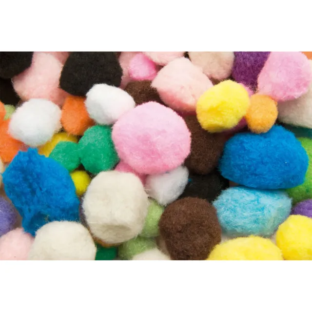 Artstraws CT2875 Poms, Assorted Colours and Sizes (approx 300), 140g