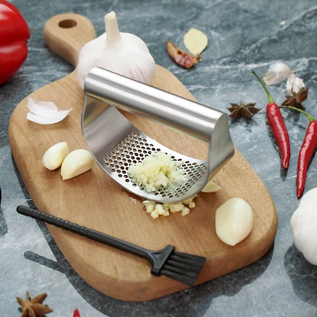 Apisonador prensa de ajo herramientas picadora de carne multifunción verduras curvas