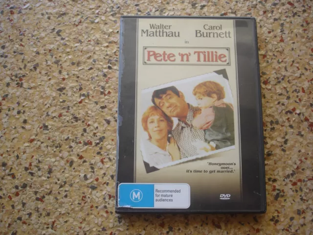 Pete 'n' Tillie (DVD, 1972) Walter Matthau, Carol Burnett  -  Region 4