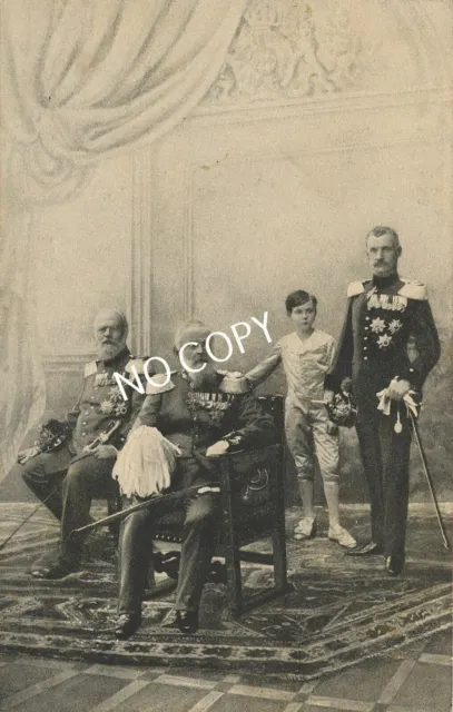 Foto PK königliche Familie von Bayern Luitpold, Ludwig III., Rupprecht E1.38