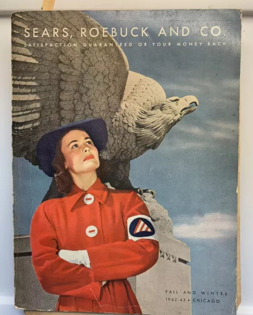 Vintage Sears Roebuck Co Los Angeles Catalog 1941-42 Fall & Winter 1000+ Pg Rare